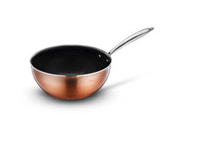 Görseli Galeri görüntüleyiciye yükleyin, Copperfield 26 cm Yanmaz Yapışmaz İndüksiyonlu Seramik Wok Tava