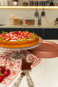 Brioni Diamond 30 cm Tart Kalıbı Rose