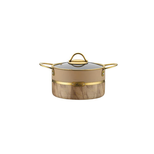 Brioni Selection 24 cm Granit Derin Tencere Krem
