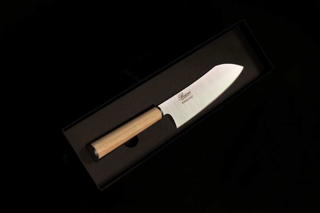 Brioni Eğri Santoku Şef Bıçağı Dışbudak