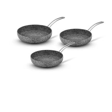 Görseli Galeri görüntüleyiciye yükleyin, Stone-Age Terra 20 cm 24 cm 28 cm Çizilmez Yanmaz Yapışmaz İndüksiyonlu Tava Seti