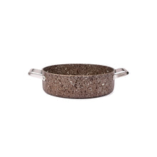 Load image into Gallery viewer, Brioni Stone-Age Terra 26 cm Çizilmez Yanmaz Yapışmaz İndüksiyonlu Basık Tencere