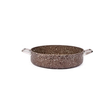 Load image into Gallery viewer, Stone-Age Terra 32 cm Çizilmez Yanmaz Yapışmaz İndüksiyonlu Basık Tencere