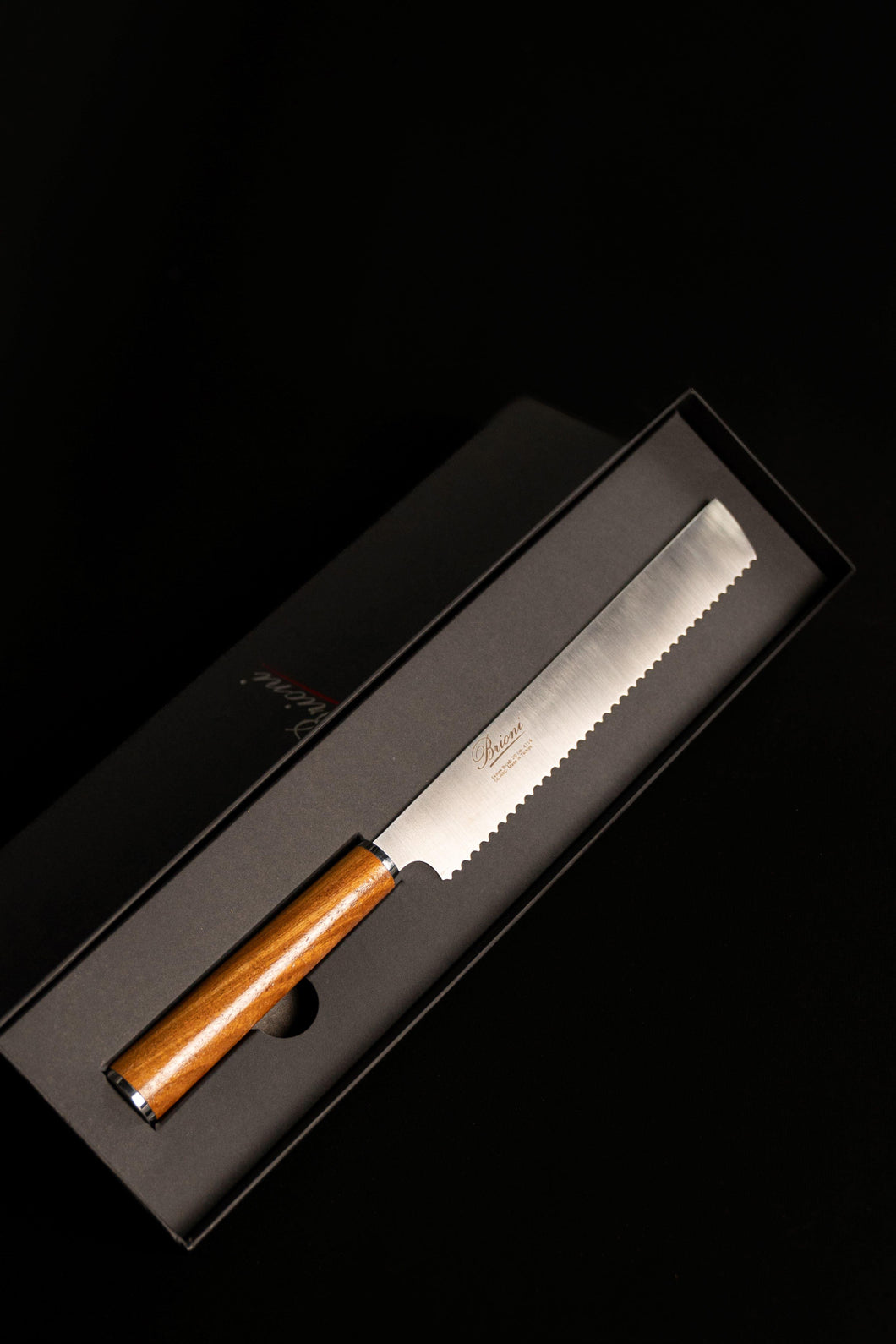 Brioni Tırtıklı Ekmek Bıçağı  Afrormosia