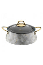 Load image into Gallery viewer, Brioni Marble 7 Parça Tencere Seti Beyaz